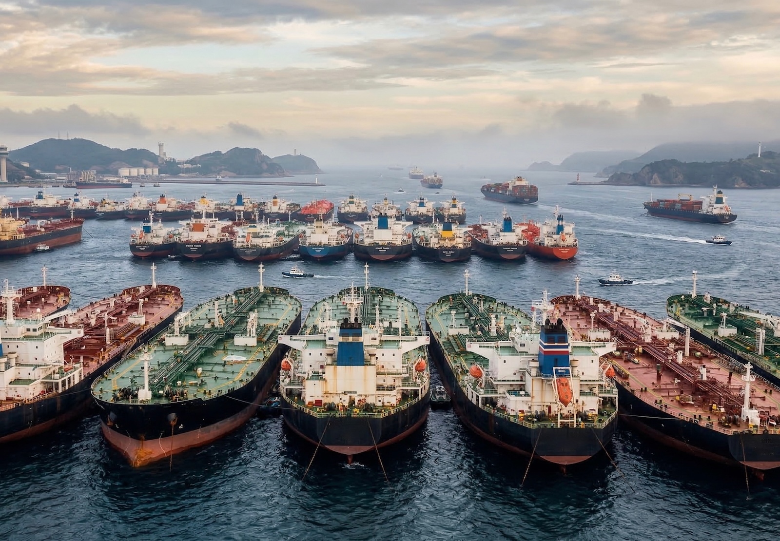 Navi cargo stretto petrolio